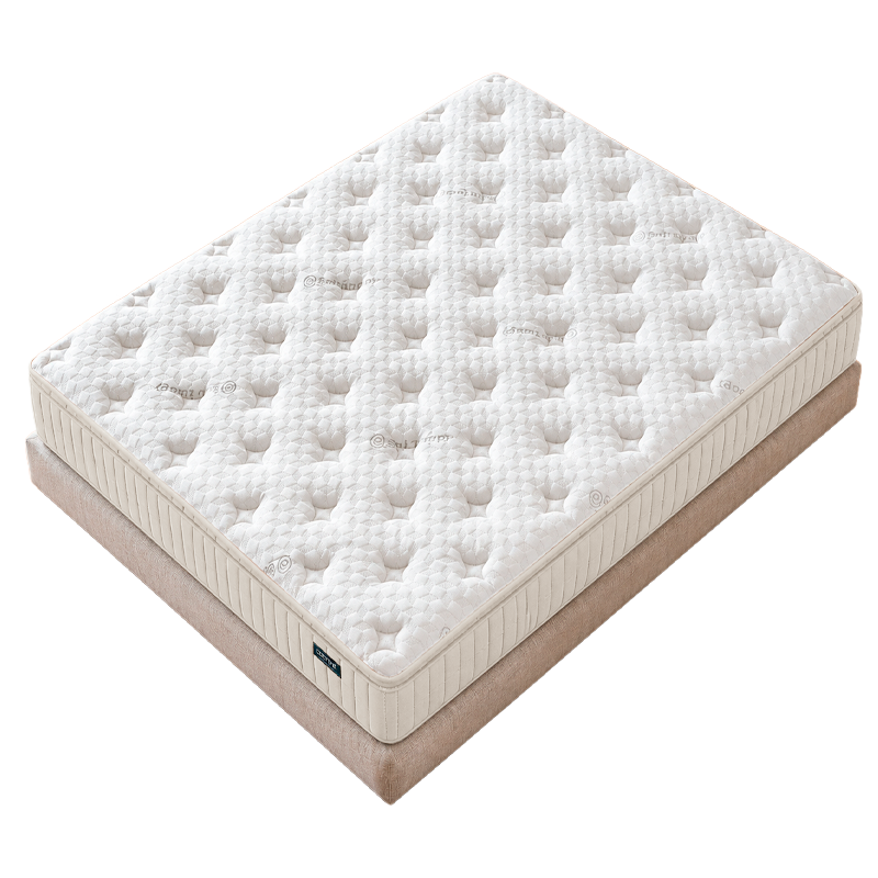 Upholstered bedroom with mattress BELLA 160 x 200 - beige 02