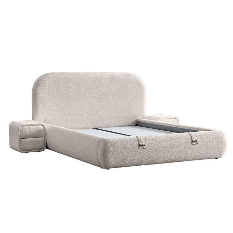 Υπνοδωμάτιο με ταπετσαρία και στρώμα FABER 160 x 200 - pearl SY