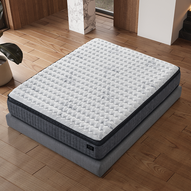 Upholstered bedroom with mattress PICASSO 160 x 200 - graphite 501