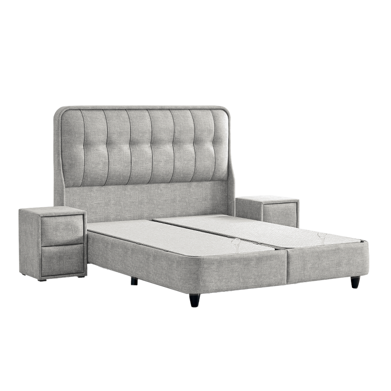Upholstered bedroom with mattress PICASSO 160 x 200 - beige 626