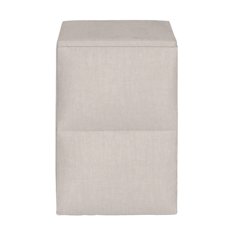 Bedroom bedside table PUZZLE right - cream 01