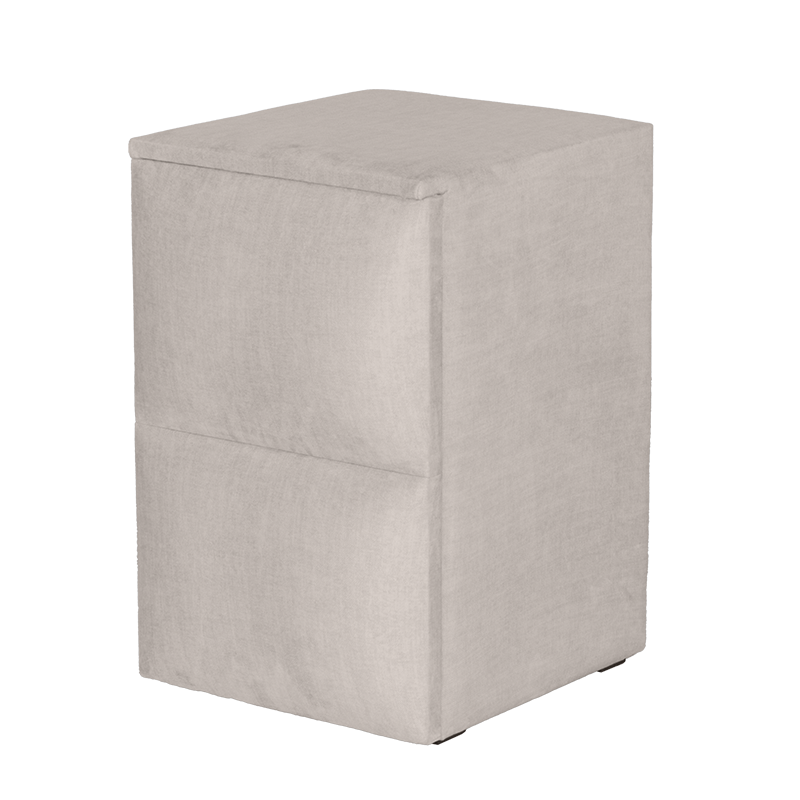 Bedroom bedside table PUZZLE right - cream 01