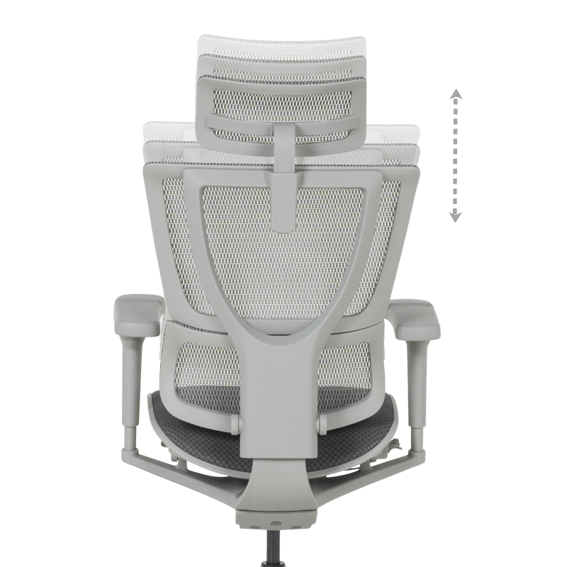 Ergonomic chair ERGOHUMAN IOO ULTRA - gray frame - gray
