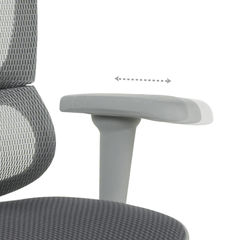 Ergonomic chair ERGOHUMAN IOO ULTRA - gray frame - gray