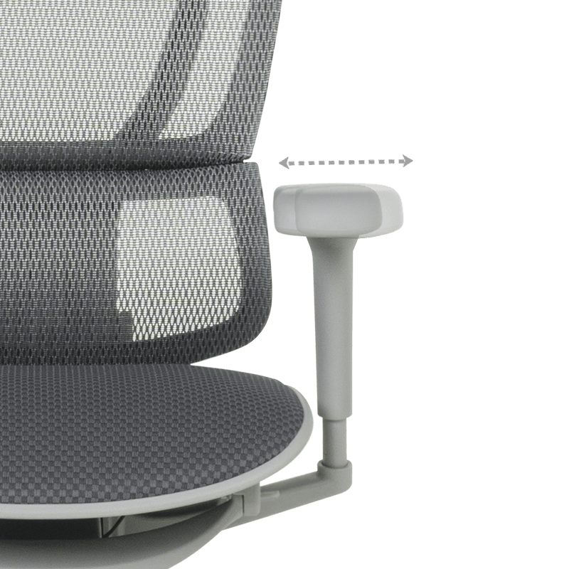 Ergonomic chair ERGOHUMAN IOO ULTRA - gray frame - gray