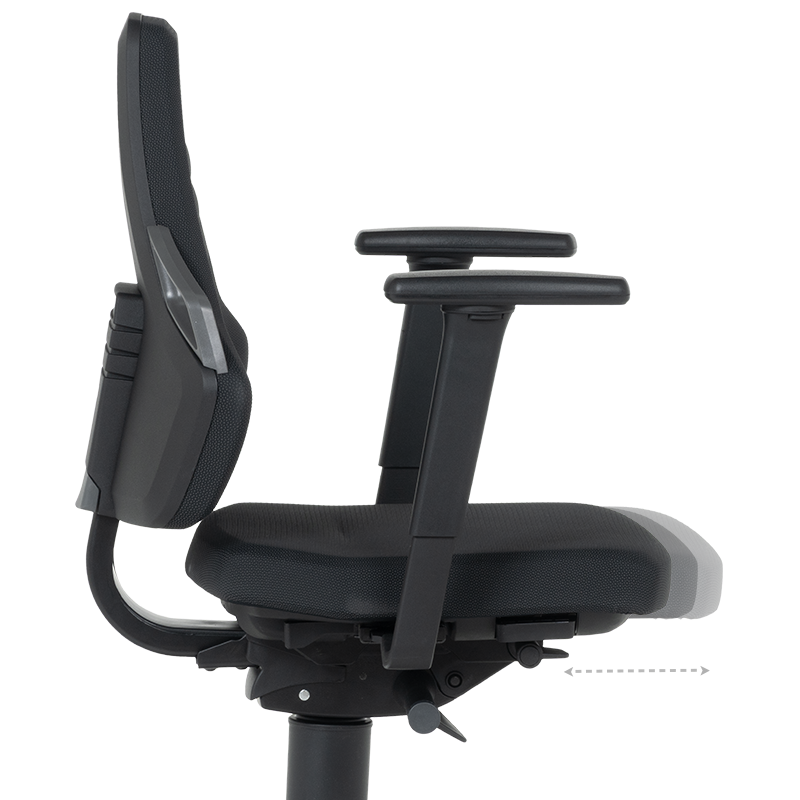 Industrial ergonomic chair BIMOS NEXXIT 3 - 9031 - black