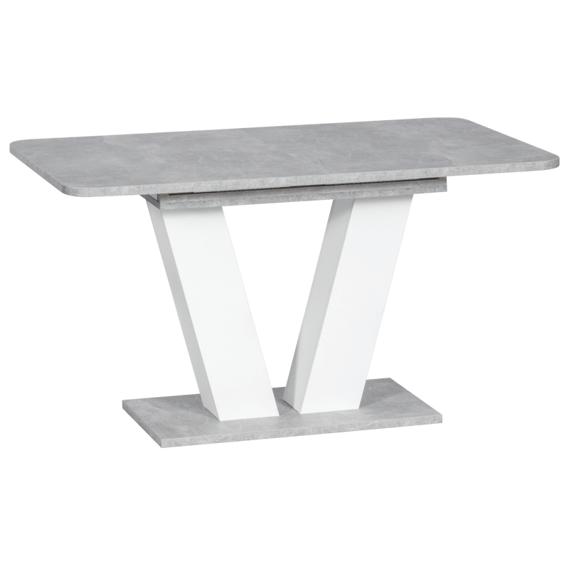 Extendable dining table ALARA - white