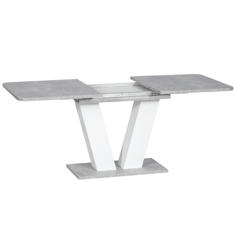 Extendable dining table ALARA - white