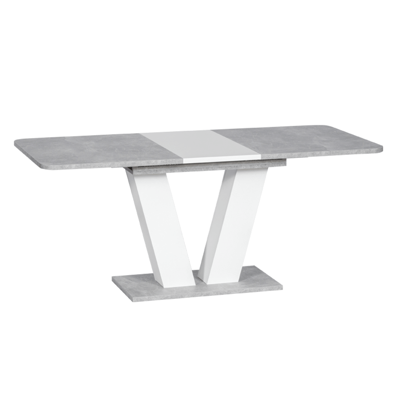Extendable dining table ALARA - white