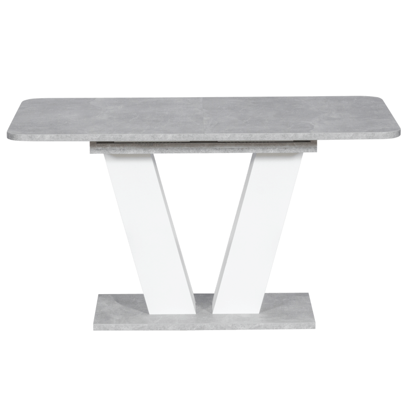 Extendable dining table ALARA - white
