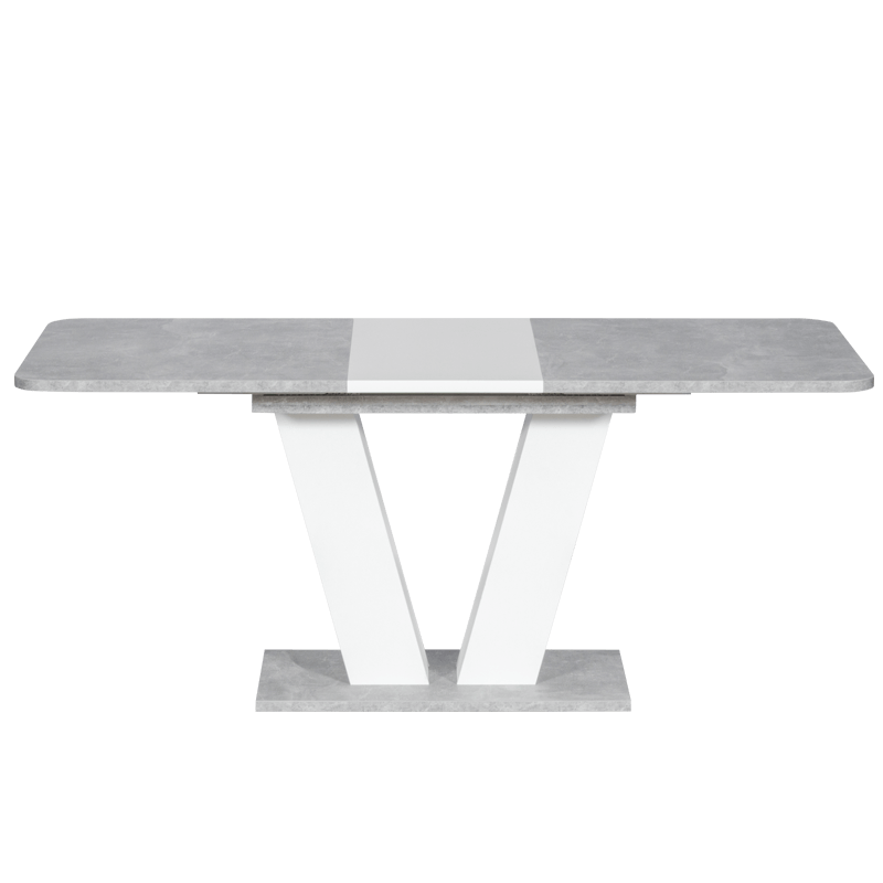 Extendable dining table ALARA - white