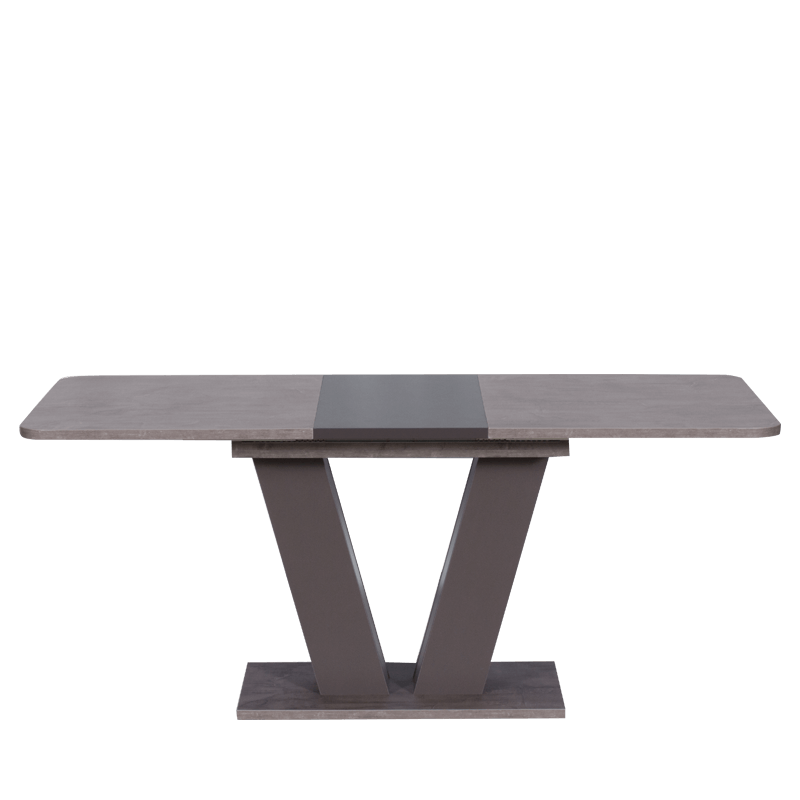 Extendable dining table ALARA - dark gray