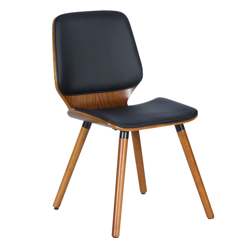 Dining chair Carmen 9977 - walnut / black