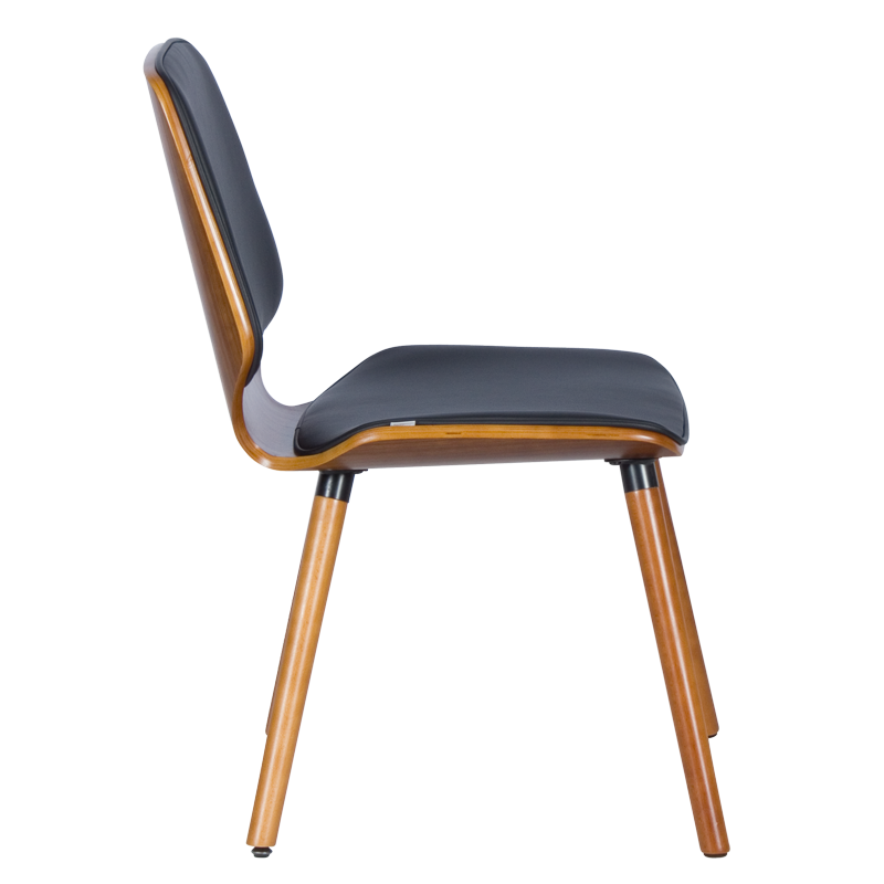 Dining chair Carmen 9977 - walnut / black