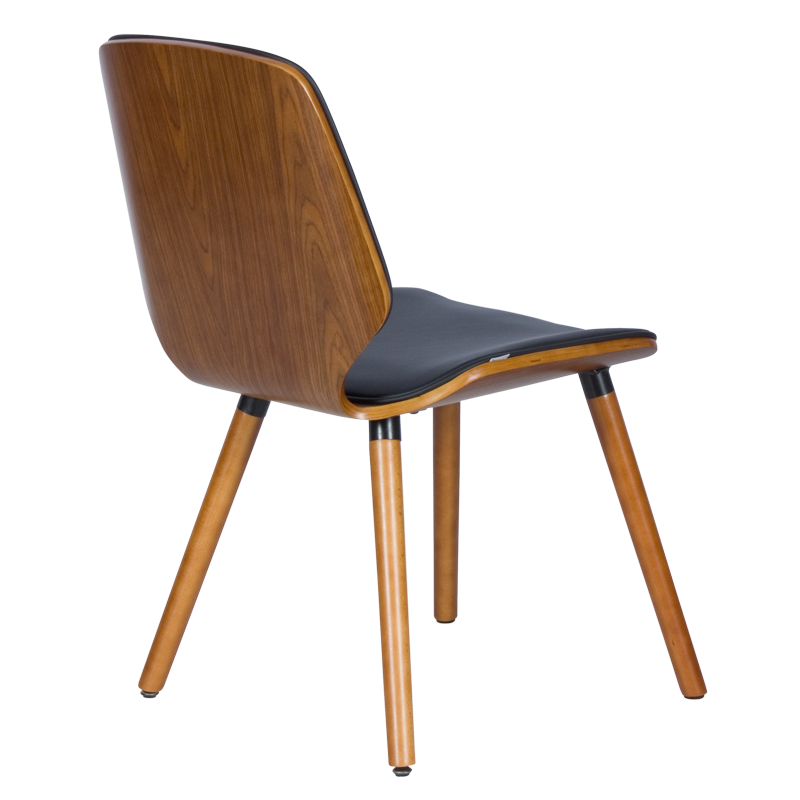 Dining chair Carmen 9977 - walnut / black