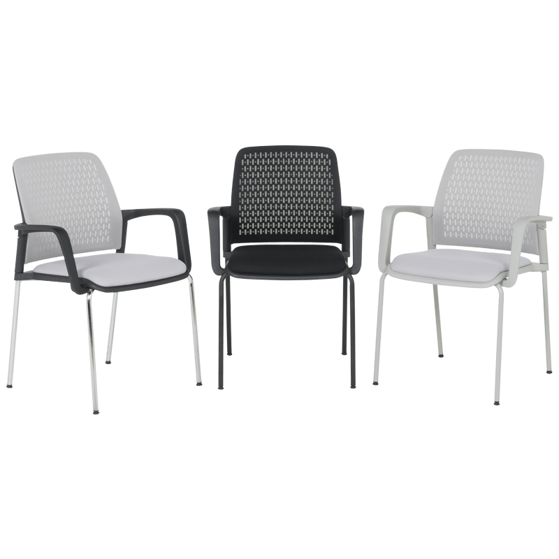 Visitor chair Carmen 1138 CH - light gray