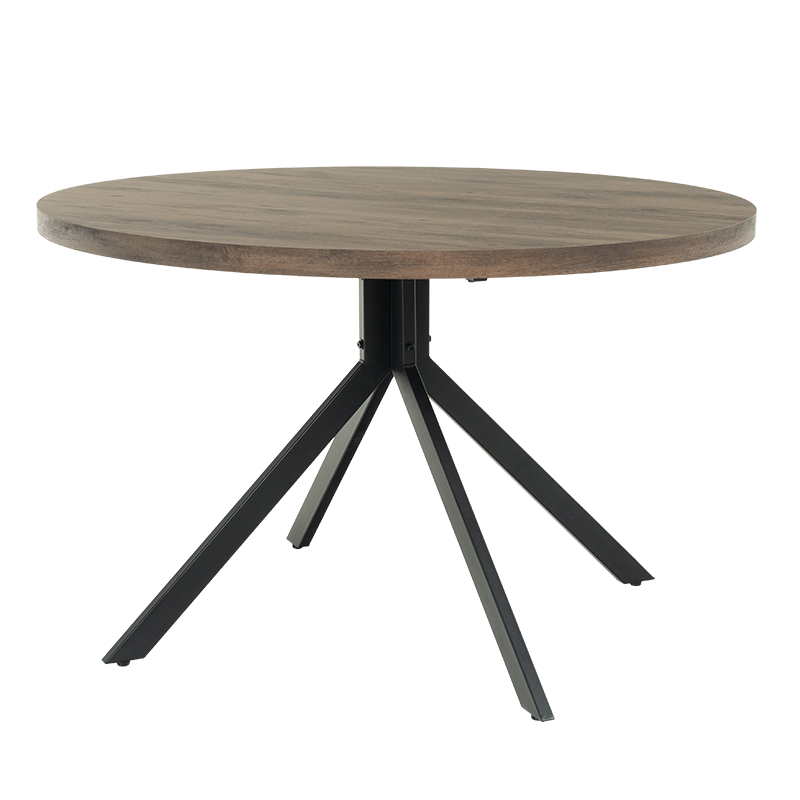 Dining table LUDVIKA - walnut / black