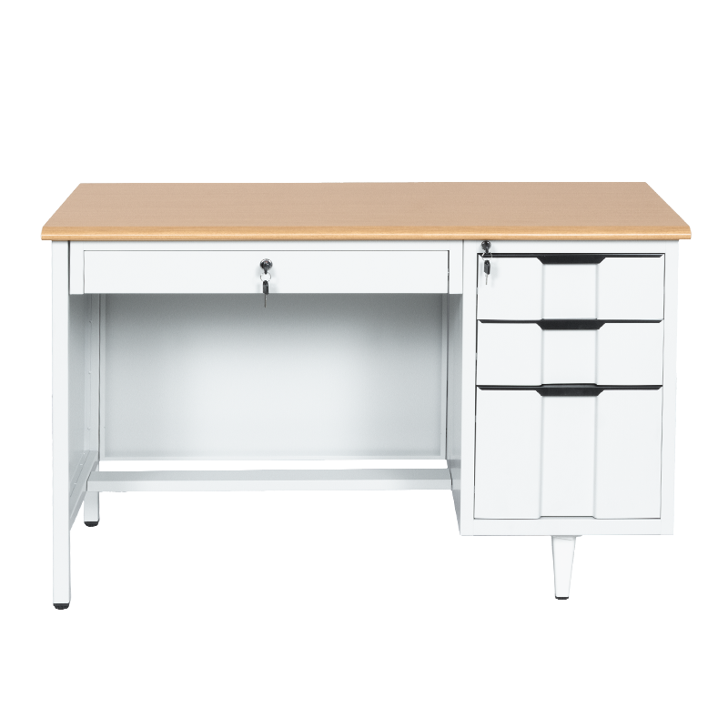 Metal desk Carmen CR-1310 K - gray / beech