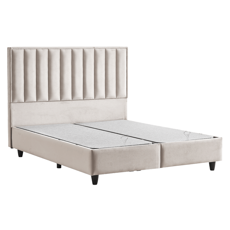 Υπνοδωμάτιο με ταπετσαρία και στρώμα PERRY LUX 140 x 200 - κρεμ 01