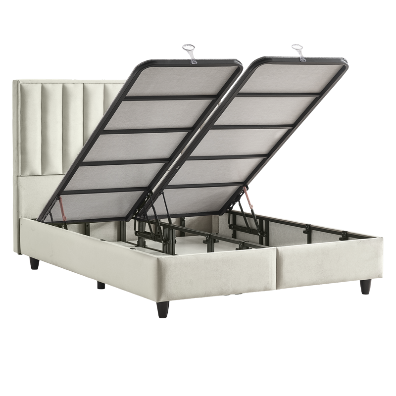 Υπνοδωμάτιο με ταπετσαρία και στρώμα PERRY LUX 160 x 200 - κρεμ 01