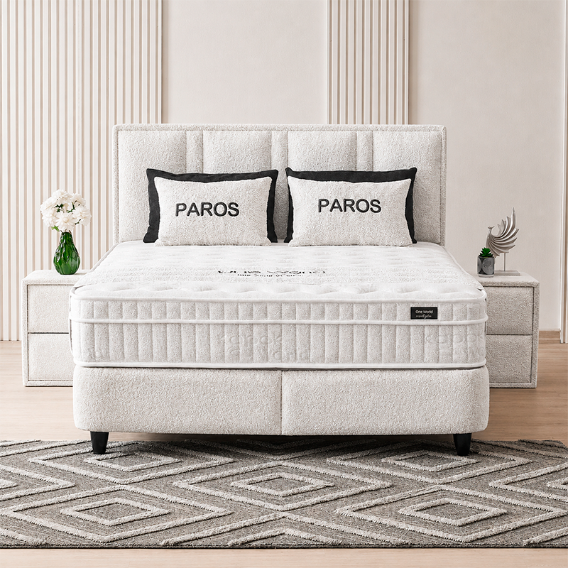 Υπνοδωμάτιο με ταπετσαρία και στρώμα PAROS 160 x 200 - pearl 03