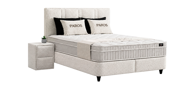Υπνοδωμάτιο με ταπετσαρία και στρώμα PAROS 160 x 200 - pearl 03