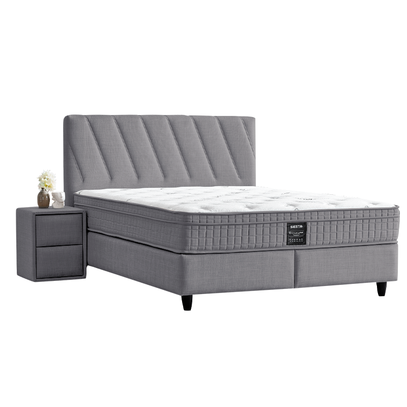 Upholstered bedroom with mattress SIESTA 160 x 200 - anthracite 13