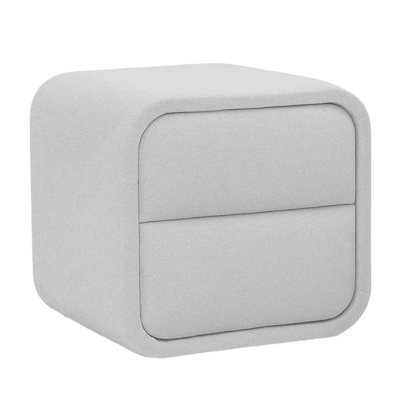Bedroom bedside table BUMBY - light gray 21