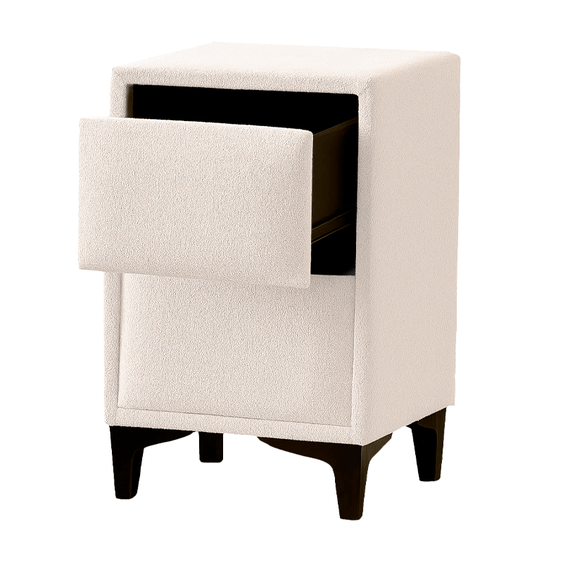 Bedroom bedside table MATHILDA - cream 02