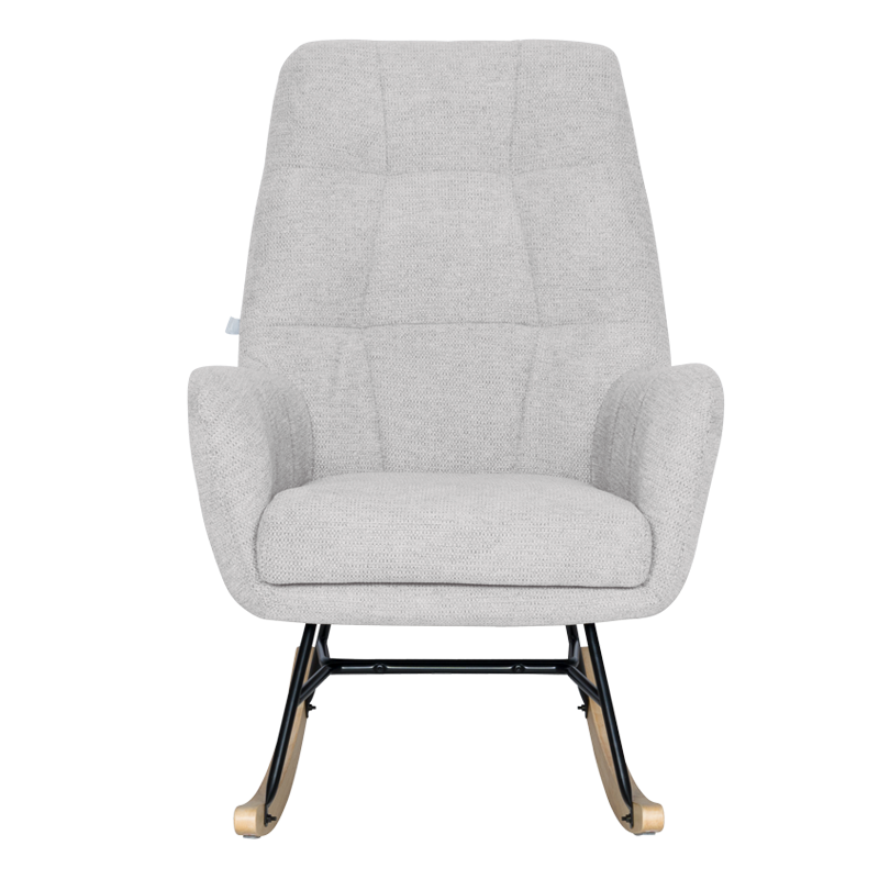 Rocking chair BIANCA - light gray