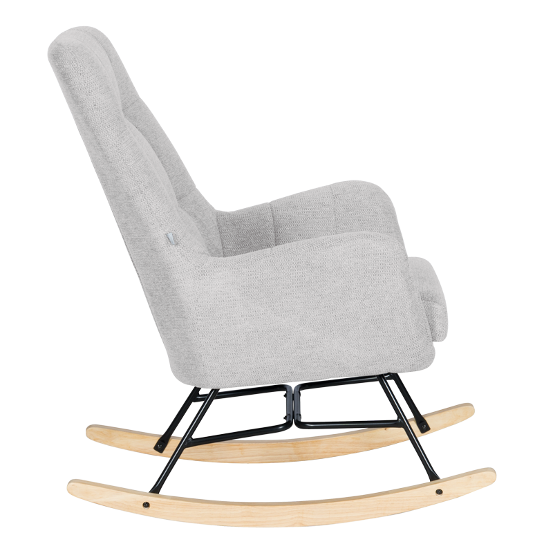 Rocking chair BIANCA - light gray