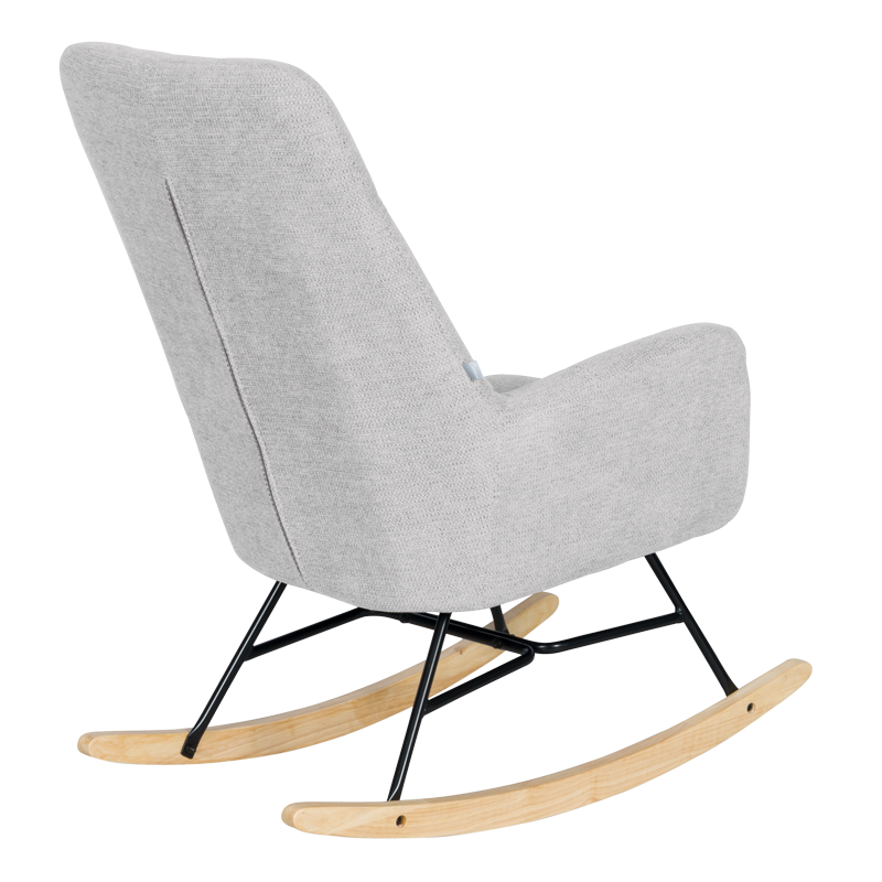 Rocking chair BIANCA - light gray