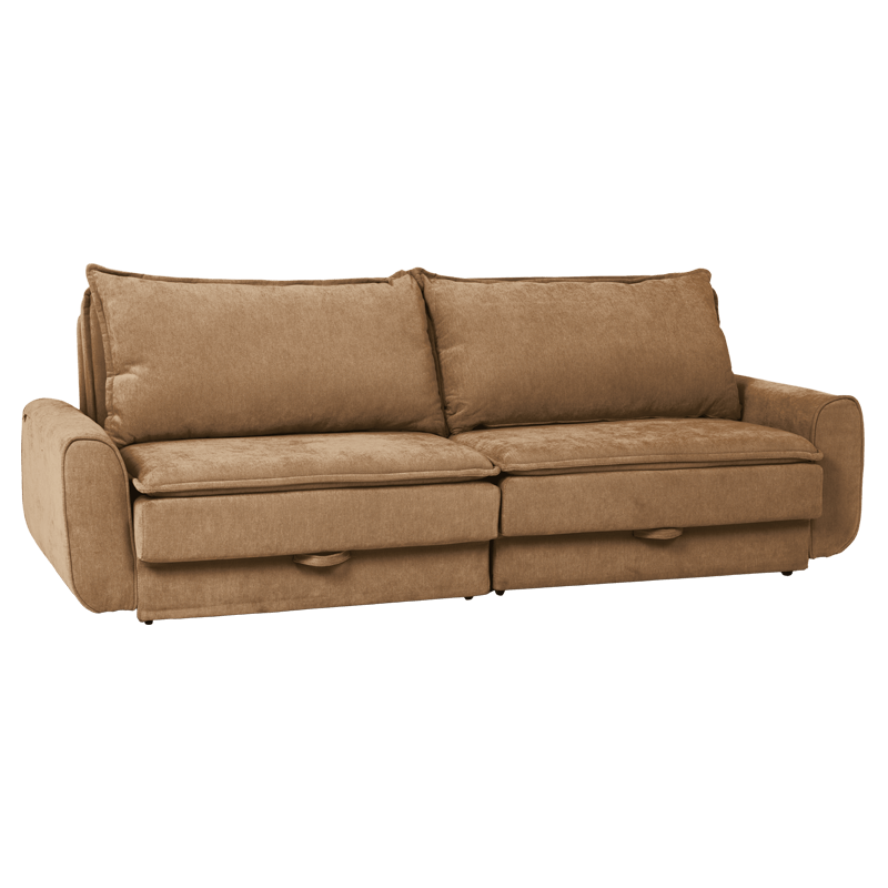 Sofa bed - three-seater BALAMBA - ocher H37