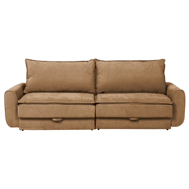 Sofa bed - three-seater BALAMBA - ocher H37