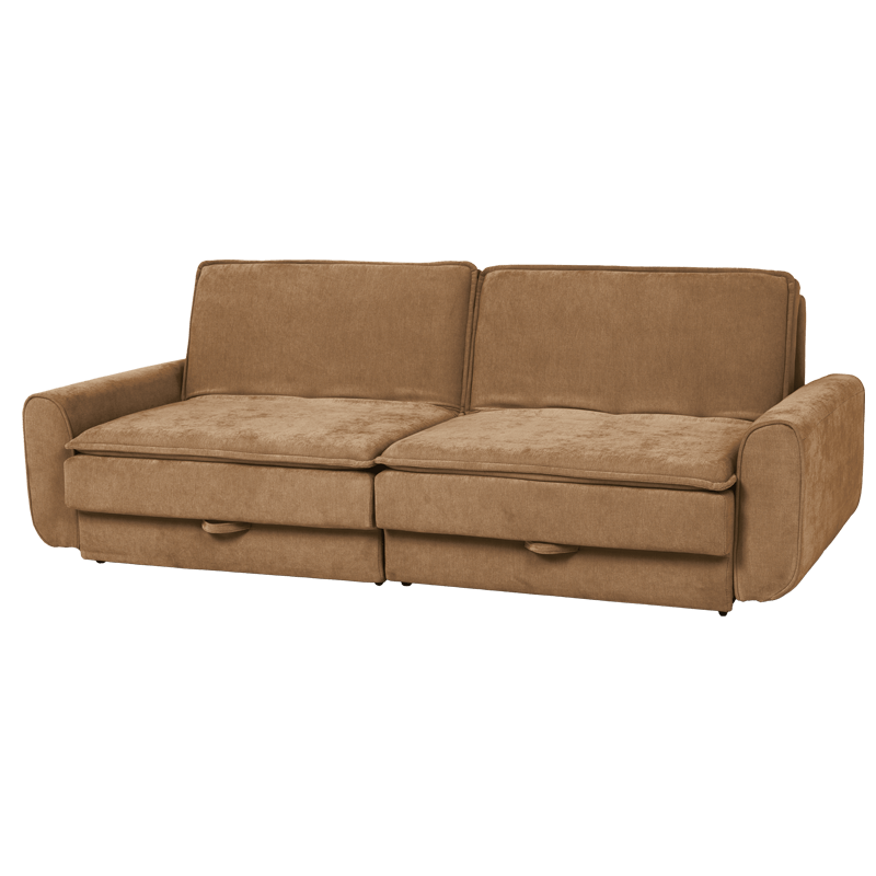 Sofa bed - three-seater BALAMBA - ocher H37