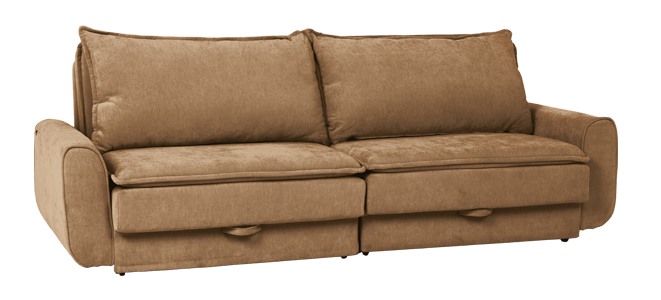 Sofa bed - three-seater BALAMBA - ocher H37