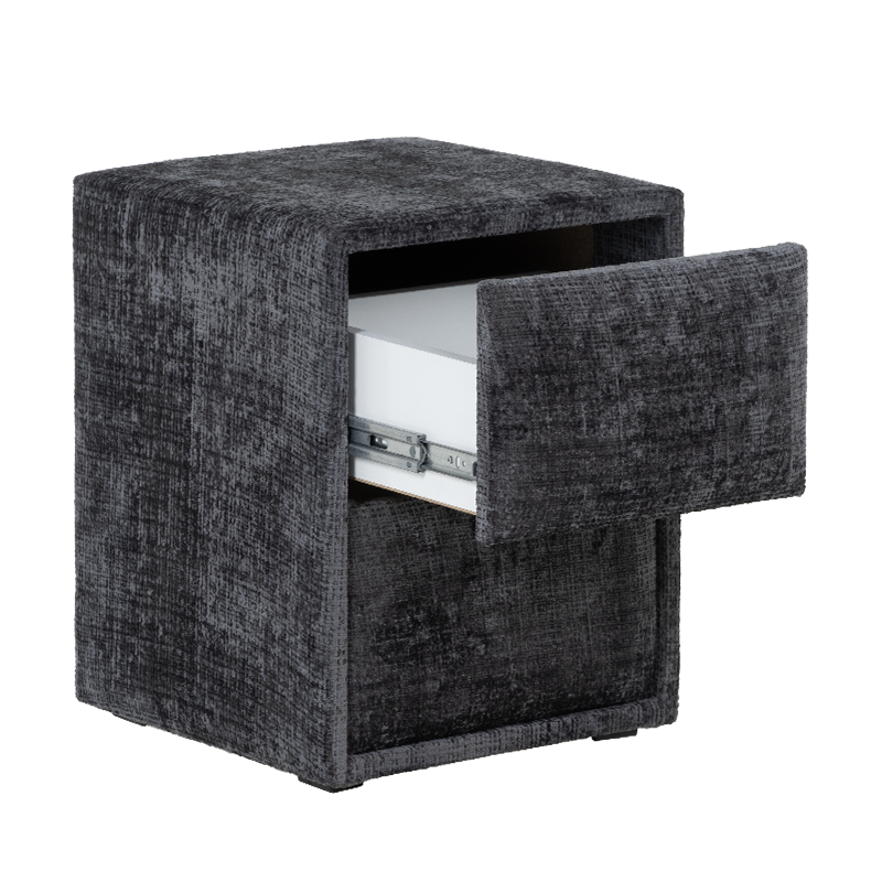 CANCUN bedroom bedside table - gray 18