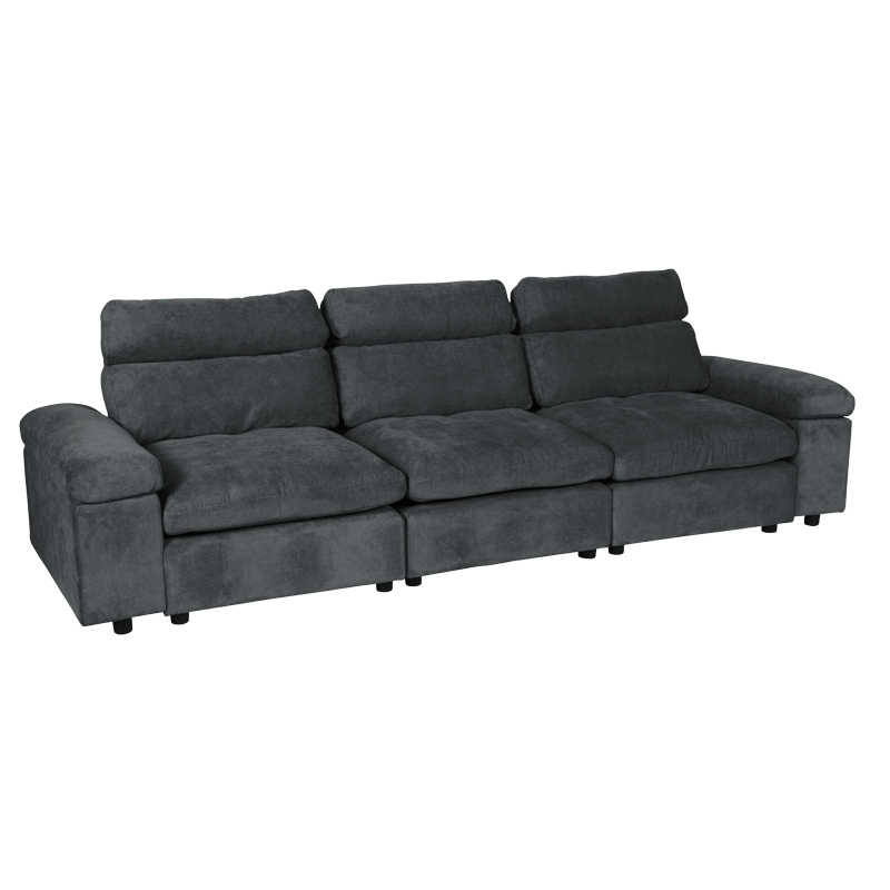 Corner sofa POKO - graphite C21