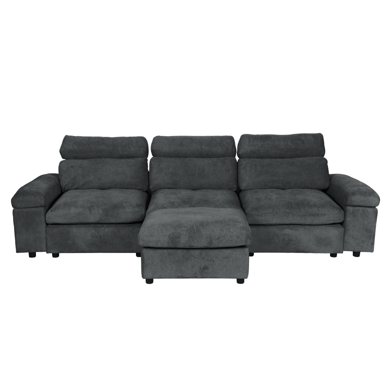 Corner sofa POKO - graphite C21