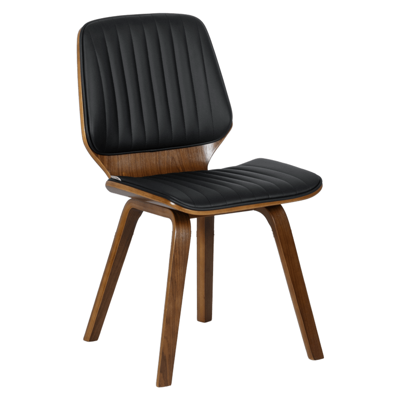 Dining chair Carmen 9978 - walnut/black