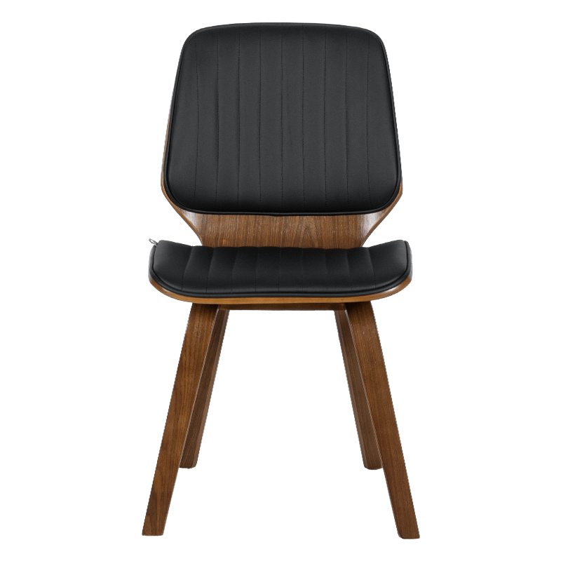 Dining chair Carmen 9978 - walnut/black