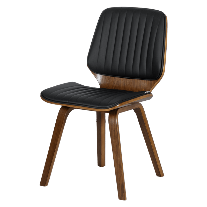 Dining chair Carmen 9978 - walnut/black