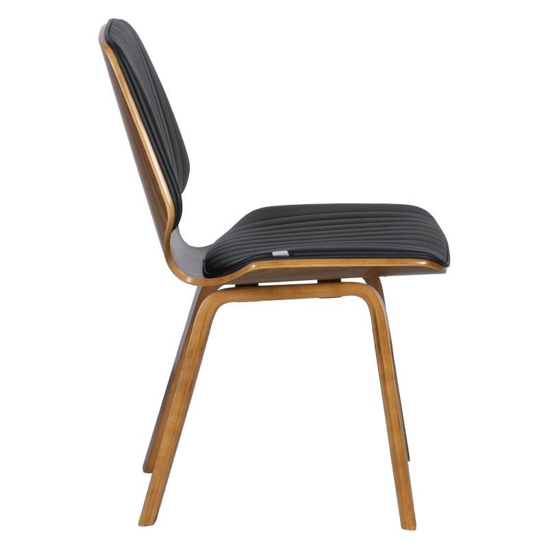 Dining chair Carmen 9978 - walnut/black
