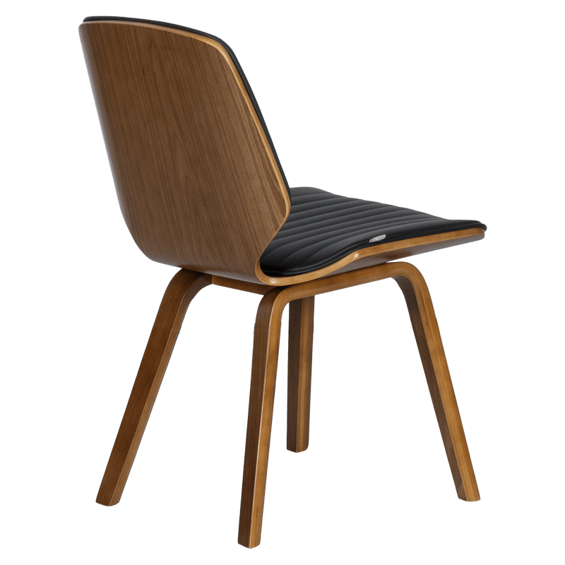 Dining chair Carmen 9978 - walnut/black