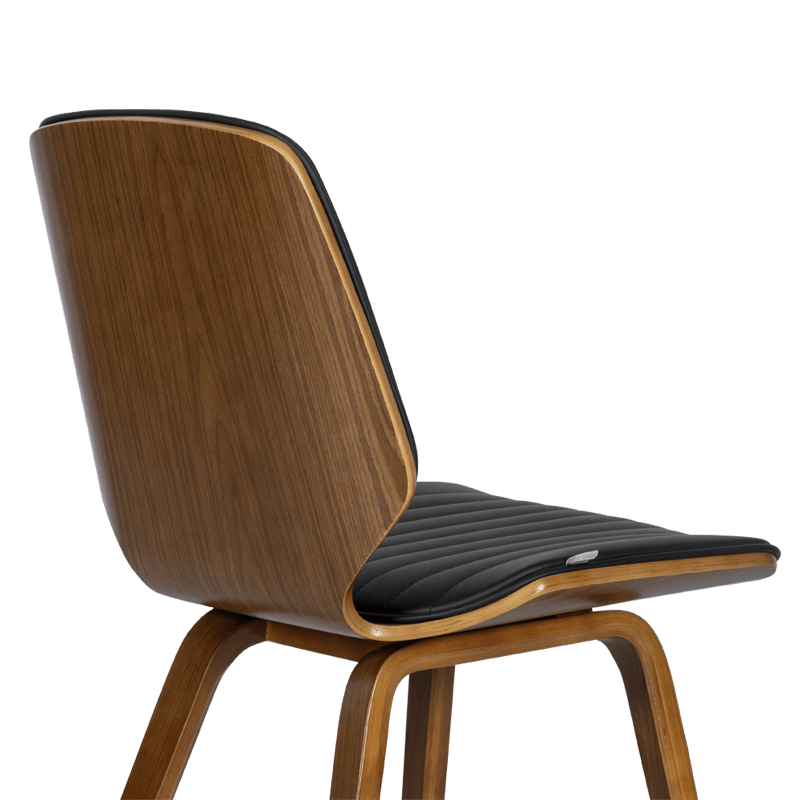 Dining chair Carmen 9978 - walnut/black