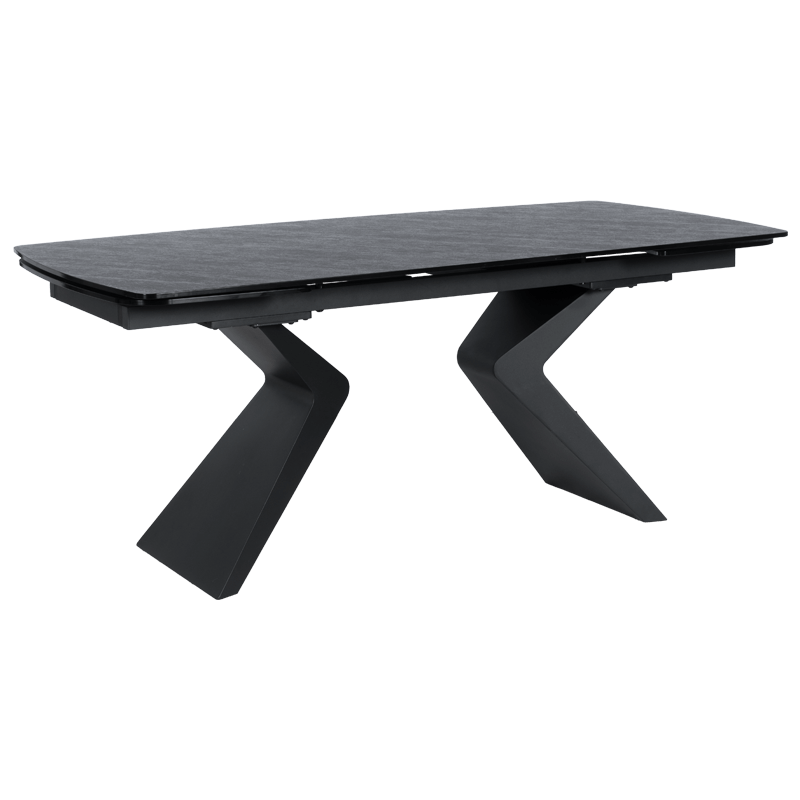 Extendable dining table MARIPA - black