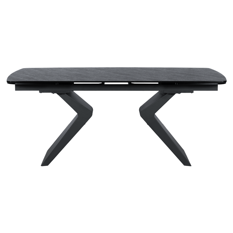 Extendable dining table MARIPA - black
