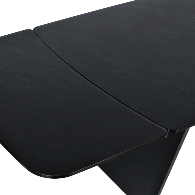 Extendable dining table MARIPA - black