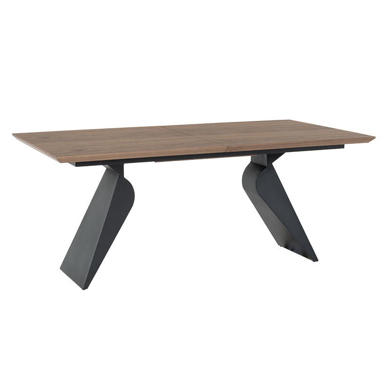 Extendable dining table RATON - walnut