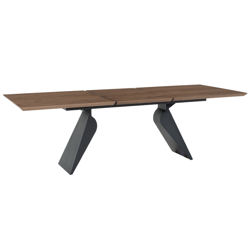 Extendable dining table RATON - walnut